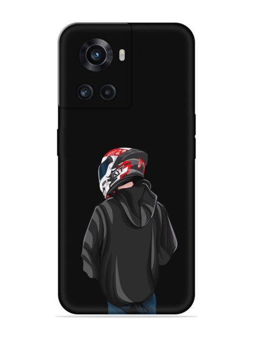 Motorcycle Rider Embossed Soft Silicone Case for Oneplus 10R (5G) Zapvi