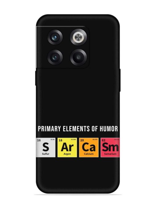 Primary Elements Humor Embossed Soft Silicone Case for Oneplus 10T (5G) Zapvi