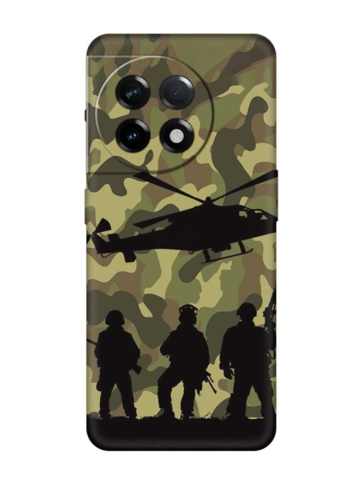 Army Heros Embossed Soft Silicone Case for Oneplus 11R (5G) Zapvi