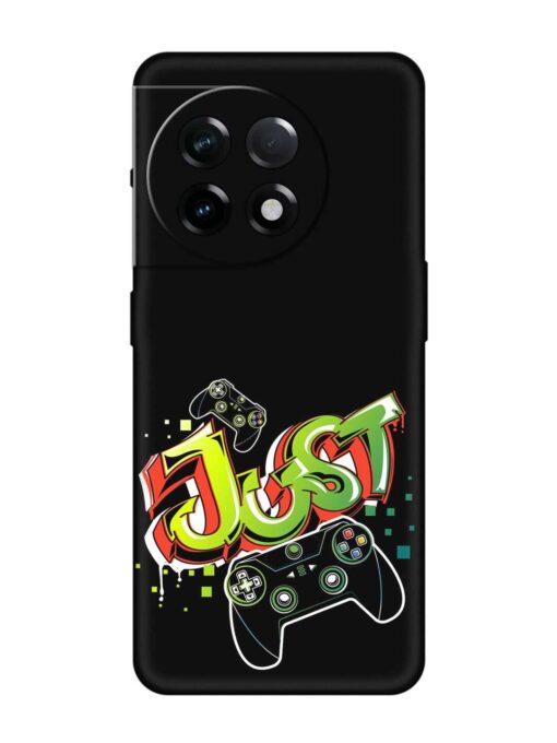 Graffiti Gamepad Illustration Embossed Soft Silicone Case for Oneplus 11R (5G) Zapvi