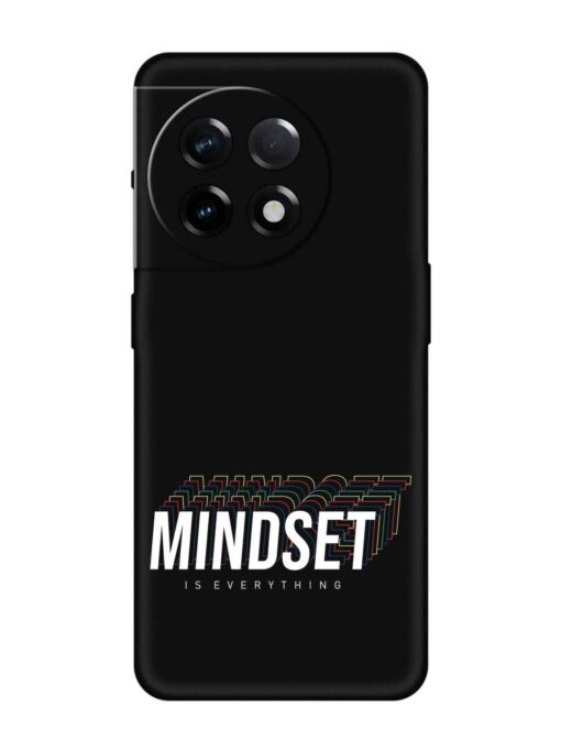 Mindset Everything Slogan Embossed Soft Silicone Case for Oneplus 11R (5G) Zapvi