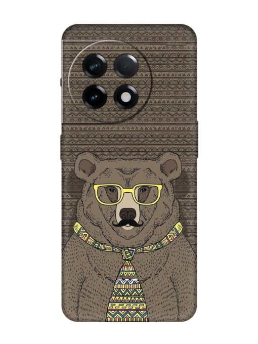 Grizzly Bear Embossed Soft Silicone Case for Oneplus 11R (5G) Zapvi