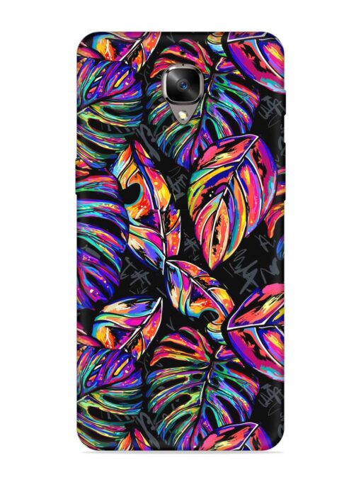 Tropical Seamless Vector Embossed Soft Silicone Case for Oneplus 3 Zapvi