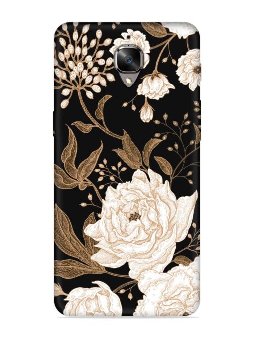 Peonies Roses Floral Embossed Soft Silicone Case for Oneplus 3 Zapvi