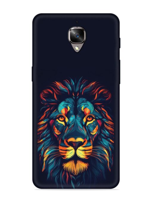 Colorful Lion Embossed Soft Silicone Case for Oneplus 3 Zapvi