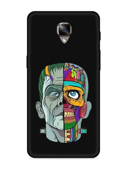 Men Vs Skull Embossed Soft Silicone Case for Oneplus 3 Zapvi