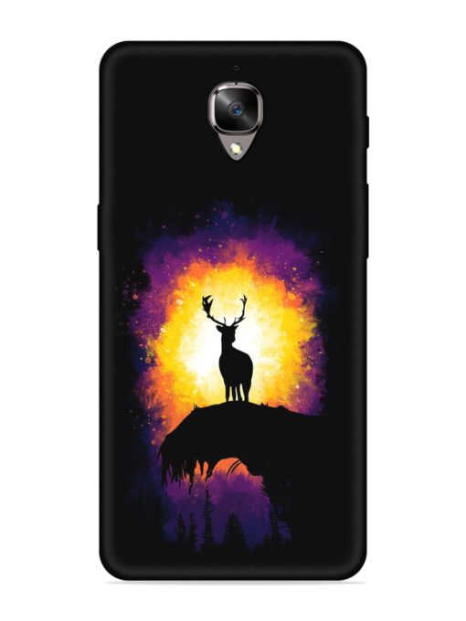 Elk Animal Art Embossed Soft Silicone Case for Oneplus 3 Zapvi