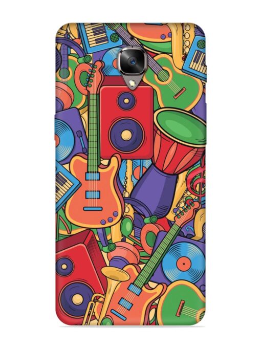 Colorful Music Art Embossed Soft Silicone Case for Oneplus 3 Zapvi