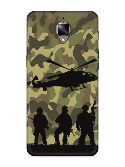 Army Heros Embossed Soft Silicone Case for Oneplus 3T Zapvi