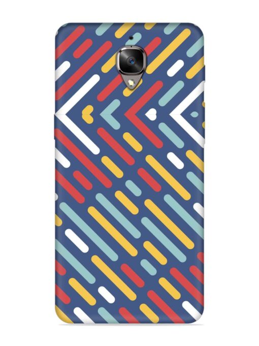 Colored Lines Embossed Soft Silicone Case for Oneplus 3T Zapvi