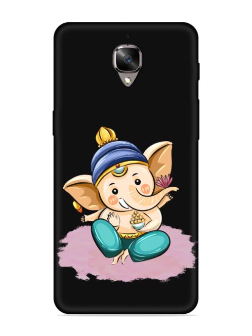 Bal Ganesh Vector Art Embossed Soft Silicone Case for Oneplus 3T Zapvi