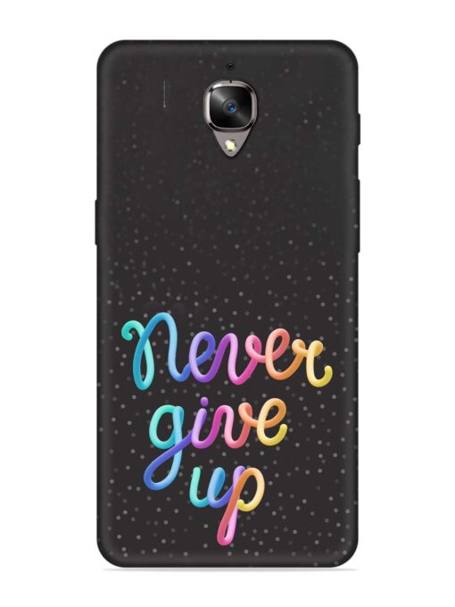 Colorful Stylized Rainbow Embossed Soft Silicone Case for Oneplus 3T Zapvi