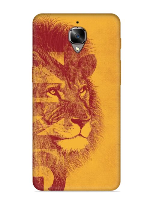 Gold Lion Crown Art Embossed Soft Silicone Case for Oneplus 3T Zapvi