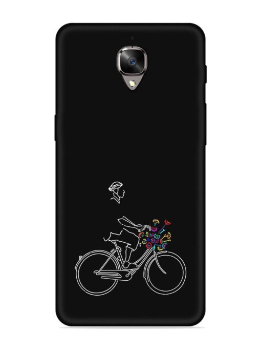 Minimalist Cycle Art Embossed Soft Silicone Case for Oneplus 3T Zapvi