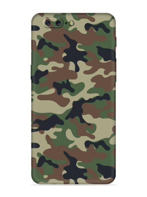 Army Military Camouflage Dark Green Embossed Soft Silicone Case for Oneplus 5 Zapvi