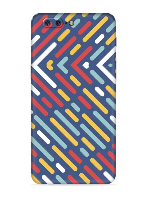 Colored Lines Embossed Soft Silicone Case for Oneplus 5 Zapvi