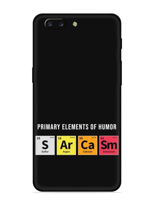 Primary Elements Humor Embossed Soft Silicone Case for Oneplus 5 Zapvi