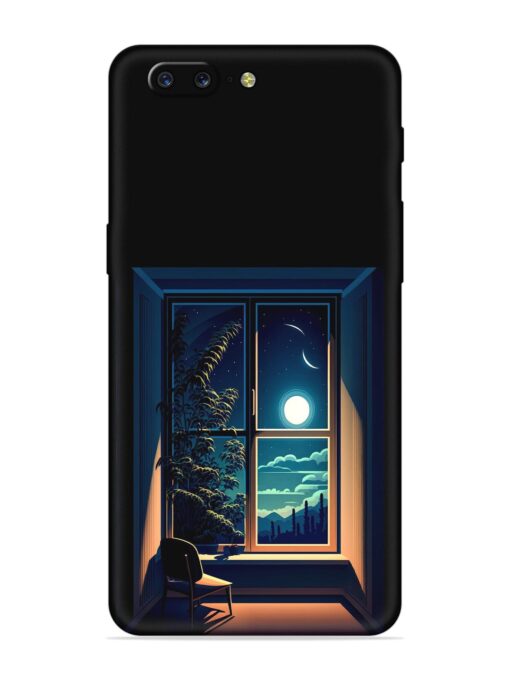 Night View At Window Embossed Soft Silicone Case for Oneplus 5 Zapvi