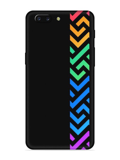 Colorshape Stripes Embossed Soft Silicone Case for Oneplus 5 Zapvi