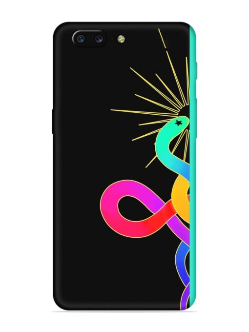 Art Geometric Abstraction Embossed Soft Silicone Case for Oneplus 5 Zapvi