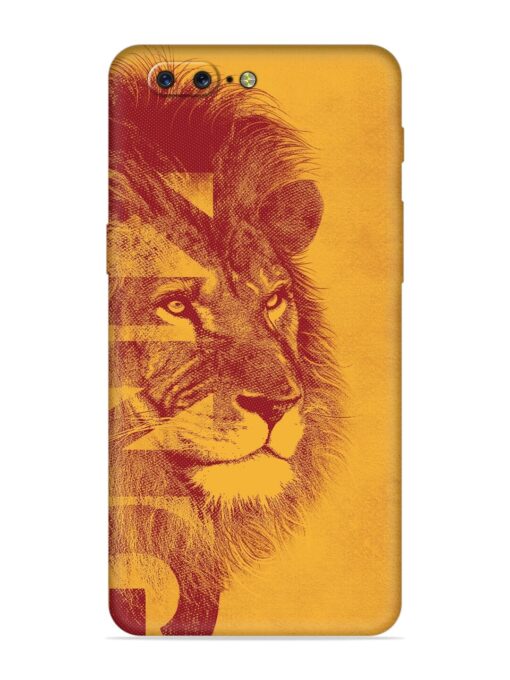 Gold Lion Crown Art Embossed Soft Silicone Case for Oneplus 5 Zapvi