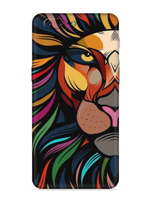 Trippy Lion Art Embossed Soft Silicone Case for Oneplus 5 Zapvi