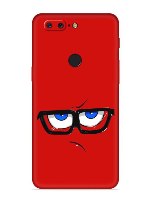 Rad Angry Face Embossed Soft Silicone Case for Oneplus 5T Zapvi