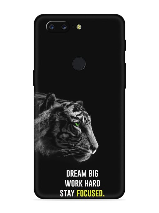 Dream Big Work Hard Embossed Soft Silicone Case for Oneplus 5T Zapvi