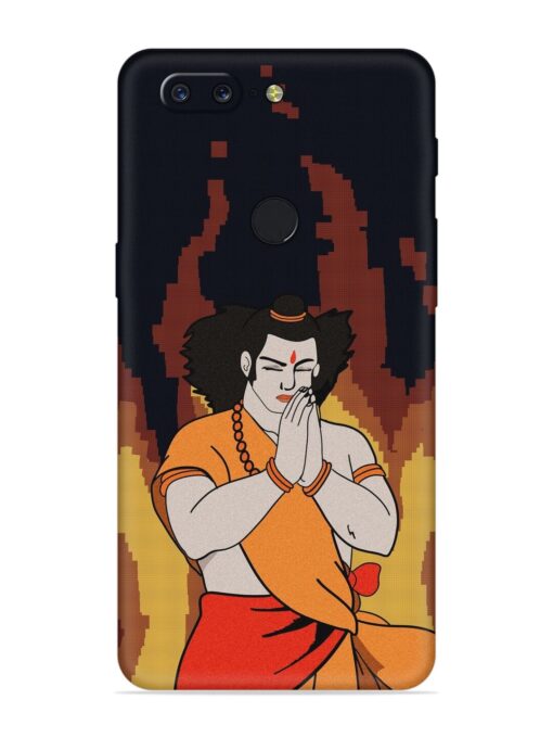 Shree Ram Vector Embossed Soft Silicone Case for Oneplus 5T Zapvi