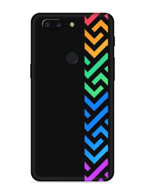 Colorshape Stripes Embossed Soft Silicone Case for Oneplus 5T Zapvi