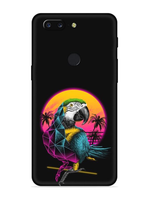 Rad Parrot Embossed Soft Silicone Case for Oneplus 5T Zapvi