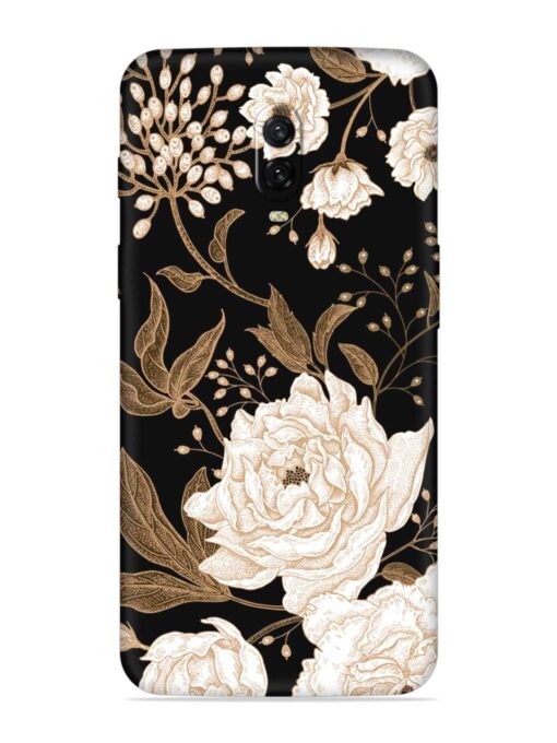 Peonies Roses Floral Embossed Soft Silicone Case for Oneplus 6T Zapvi