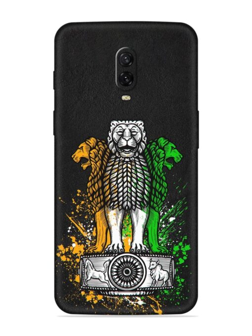 Pillars Of Ashoka Embossed Soft Silicone Case for Oneplus 6T Zapvi