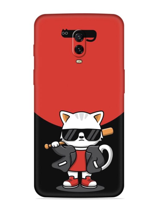 Cool Little Bear Cartoon Embossed Soft Silicone Case for Oneplus 6T Zapvi