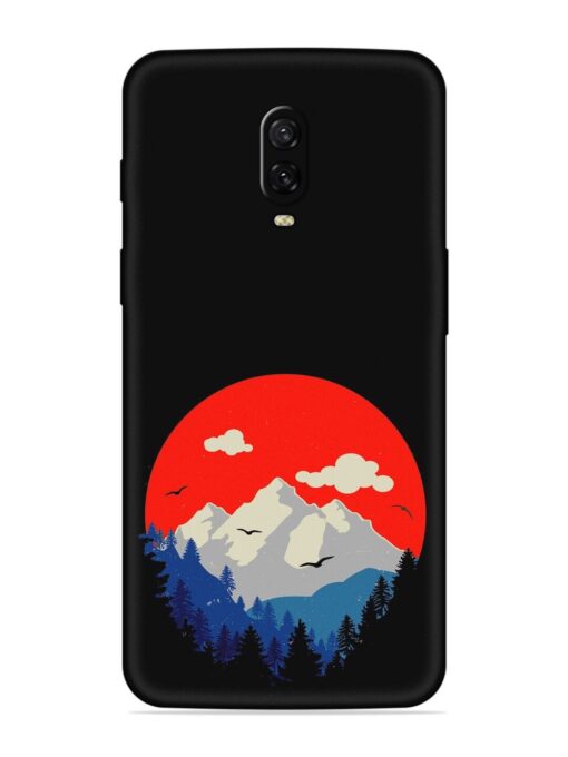 Mountain Abstract Embossed Soft Silicone Case for Oneplus 6T Zapvi