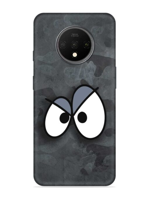 Big Eyes Night Mode Embossed Soft Silicone Case for Oneplus 7T Zapvi