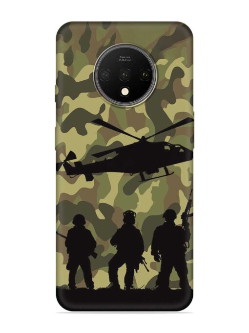 Army Heros Embossed Soft Silicone Case for Oneplus 7T Zapvi