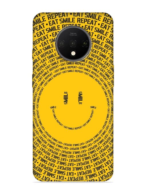 Smiley Embossed Soft Silicone Case for Oneplus 7T Zapvi