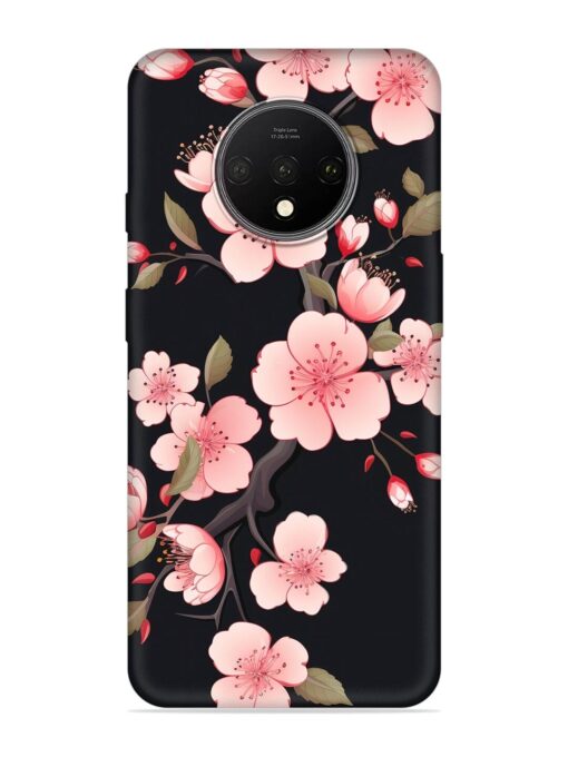 Cherry Blossom Embossed Soft Silicone Case for Oneplus 7T Zapvi