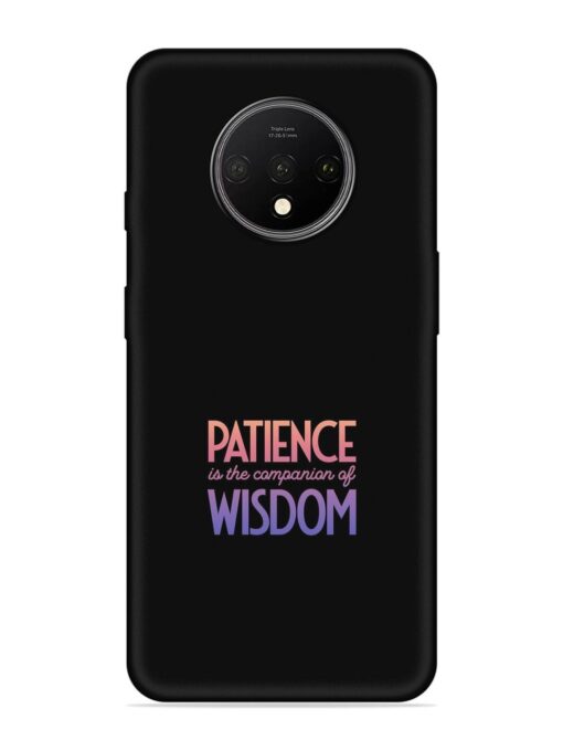 Patience Is The Embossed Soft Silicone Case for Oneplus 7T Zapvi