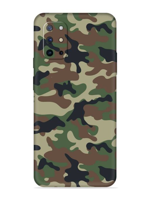 Army Military Camouflage Dark Green Embossed Soft Silicone Case for Oneplus 8T (5G) Zapvi