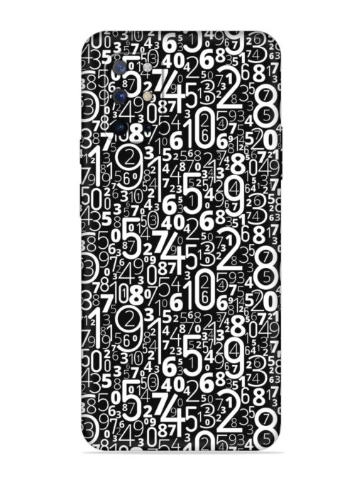 Many Numbers Different Embossed Soft Silicone Case for Oneplus 8T (5G) Zapvi