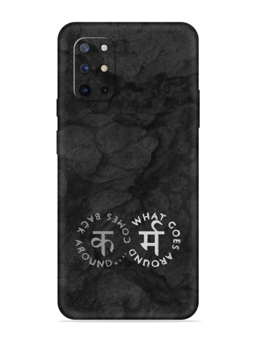 Karma Hindi Word Embossed Soft Silicone Case for Oneplus 8T (5G) Zapvi