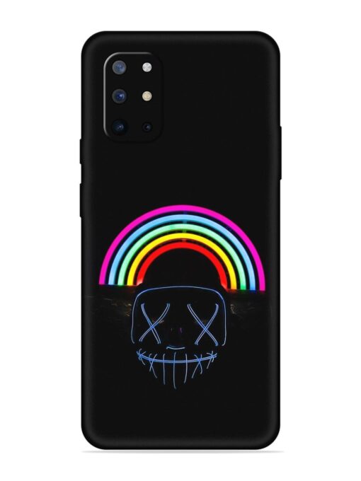 Mask Rainbow Embossed Soft Silicone Case for Oneplus 8T (5G) Zapvi