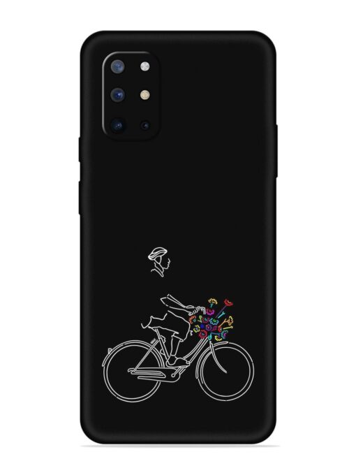 Minimalist Cycle Art Embossed Soft Silicone Case for Oneplus 8T (5G) Zapvi