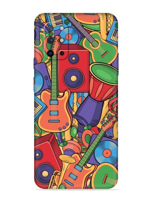 Colorful Music Art Embossed Soft Silicone Case for Oneplus 8T (5G) Zapvi