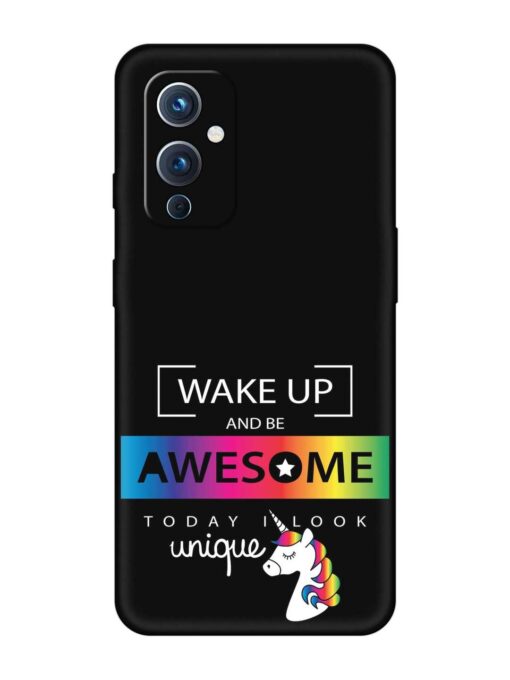 Inspirational Quote Unicorn Embossed Soft Silicone Case for Oneplus 9 (5G) Zapvi