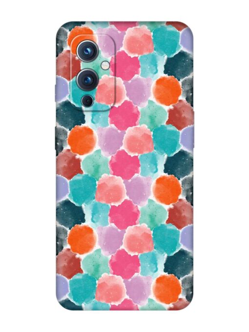 Colorful Seamless Pattern Embossed Soft Silicone Case for Oneplus 9 (5G) Zapvi