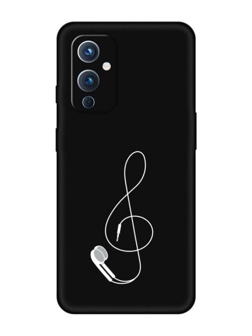 Music Earphone Vector Embossed Soft Silicone Case for Oneplus 9 (5G) Zapvi