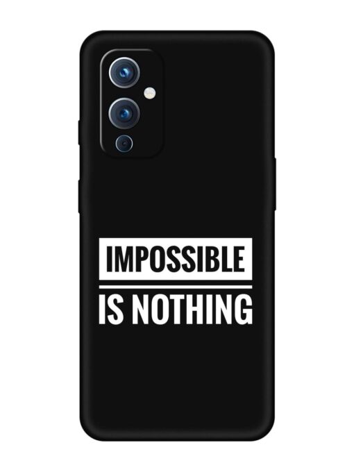 Impossible Is Nothing Embossed Soft Silicone Case for Oneplus 9 (5G) Zapvi